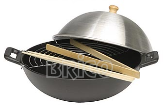Cast Iron Wok Set