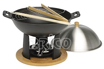 Cast Iron Wok Set