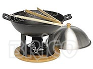 Cast Iron Wok Set