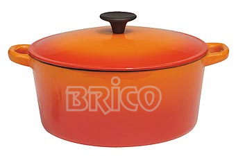 Cast Iron Round Casserole 