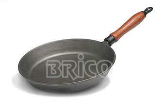 Cast Iron Fry Pan With Wooden Handle D27