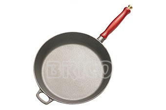 Cast Iron Fry Pan With Wooden Handle D27