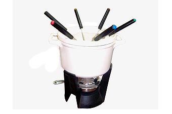 10 Pieces Cast Iron Fondue Set M15MS