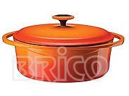 Oval Casserole With Silicone Knob