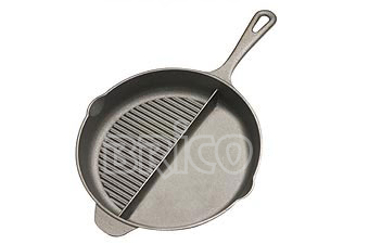 Cast Iron Duo Grill And Skillet Pan
