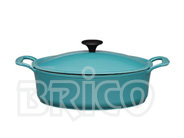 Cast Iron Covered Oval Stew Pot OP30S