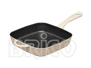 Brico Cast Iron Square Fry Pan With Helper Handle