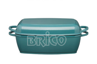 Cast Iron Oval Casserole with Grill Cover