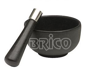 Cast Iron Mortar & Pestle with S.S Top Knob
