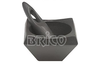 Cast Iron Square Mortar & Pestle