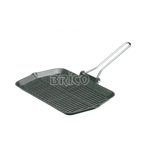 Cast Iron Recetangular Grill Pan with Wire Handle BRQ37BR
