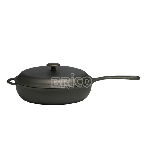 Cast Iron Round Fry Pan with Helper Handle D30IHKM