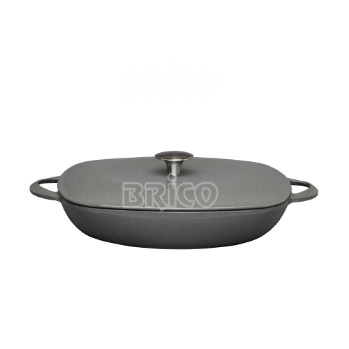 28cm Cast Iron Round-Square Shallow Casserole SRH28