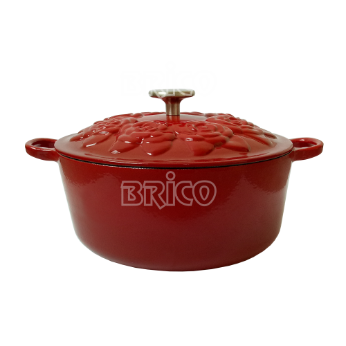 Cast Iron Pot with Rose Lid VEA26