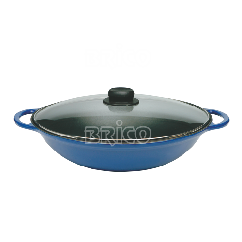 Wok with Glass Lid, Bakelite Knob UHW36G