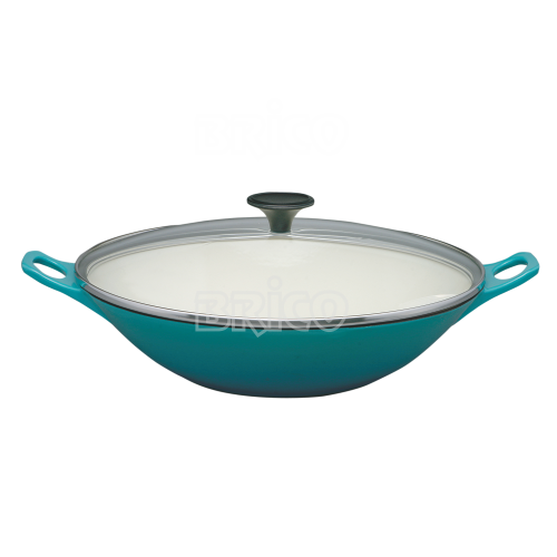 Wok with Glass Lid, Bakelite Knob WLW32G